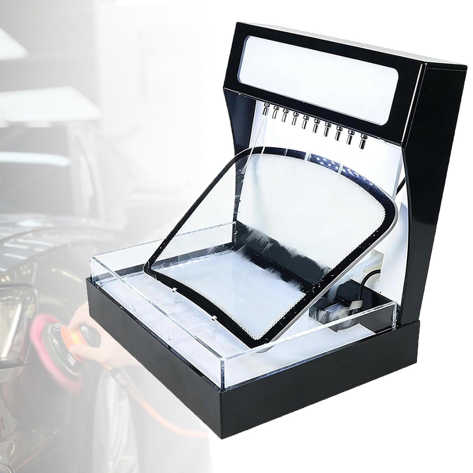 NYANS Hydrophobic Testing Machine, Water Repellent Tester for Car Paint Films PPF Ceramic Coating, with LED Light Adjustable Flow, for Auto Detailing Pros Glass-White