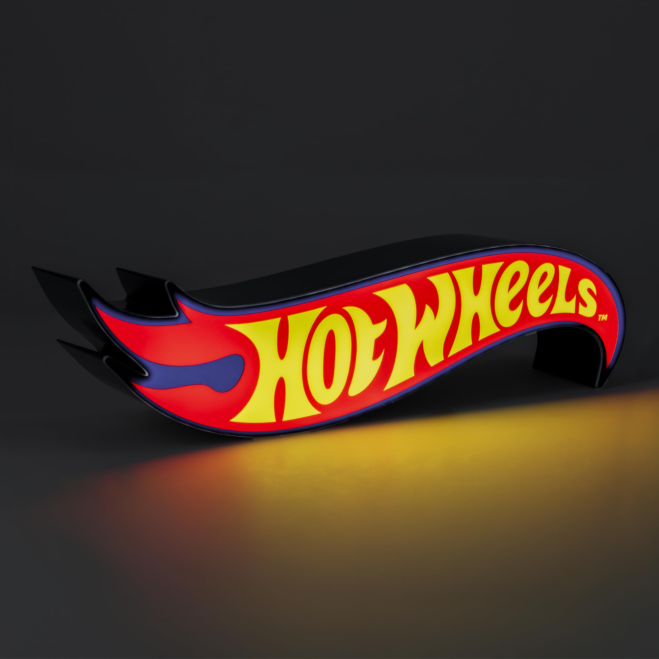 Hot Wheels lampa z logo - oficjalnie licencjonowana dekoracja pokoju zabaw, prezent dla dzieci, akcesoria samochodowe