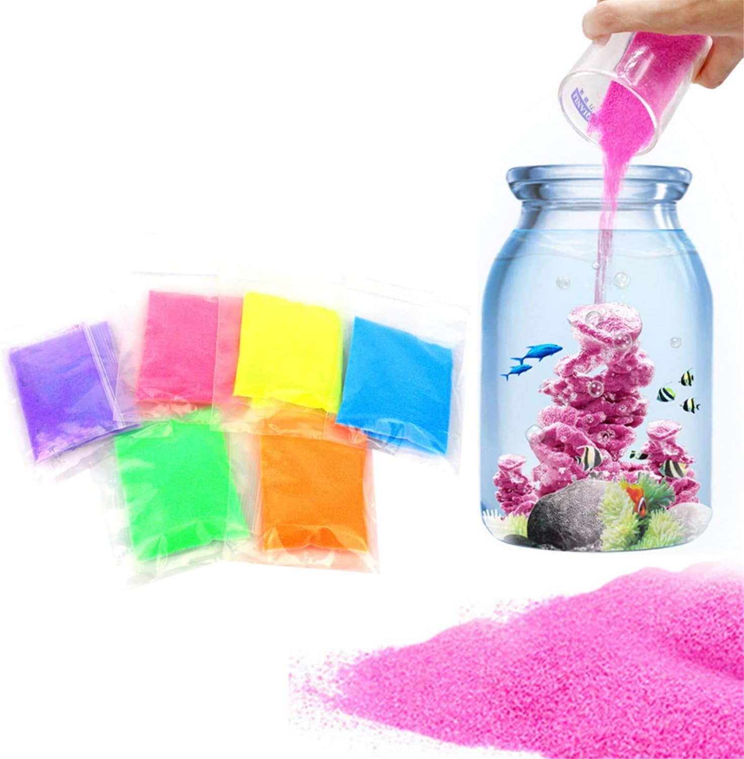 JULAN 6 Pack Magic Sand Educational Innovations Magic