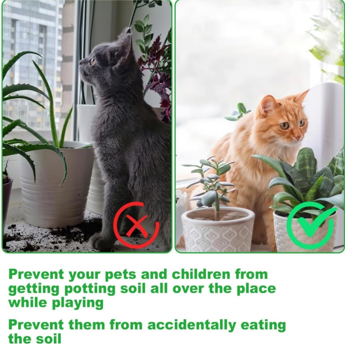 Grille Protection Plante,2 pièces 30 cm Protections de Sol pour Pot de Fleurs,grilles pour Pot de Fleurs,Protection Contre Les Chats,Les Enfants,Les Animaux domestiques