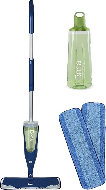 Bona Premium Spray Mop Kit for Hard-Surface Floors + Extra Bona Microfibre Cleaning Pad