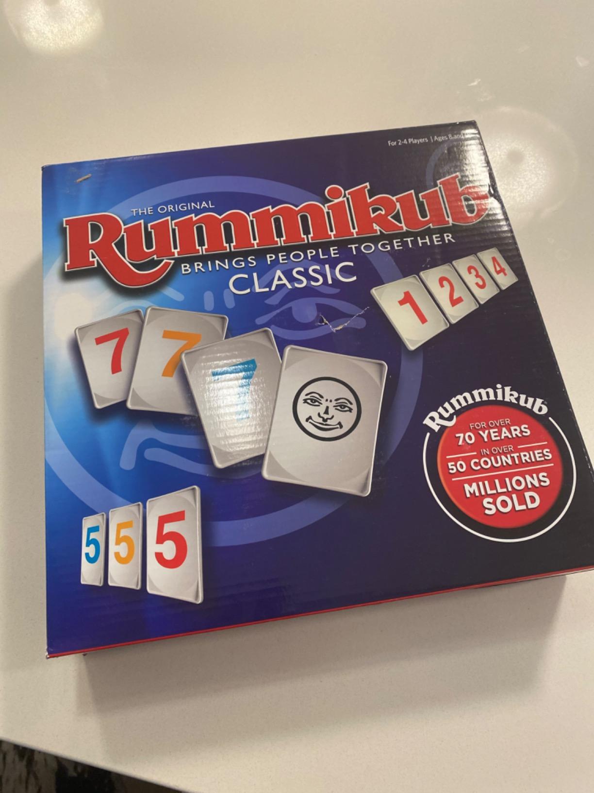 Rummikub with Bonus Jokers Game, Classic, Pressman Toys
