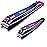 firiKer Nail Clipper Set, Sturdy Stainless Steel Fingernails & Toenails Clippers & Nail File, Sharp Effortless Fingernail Toenail Trimmer, Portable Nail Cutter for Women MenRainbow