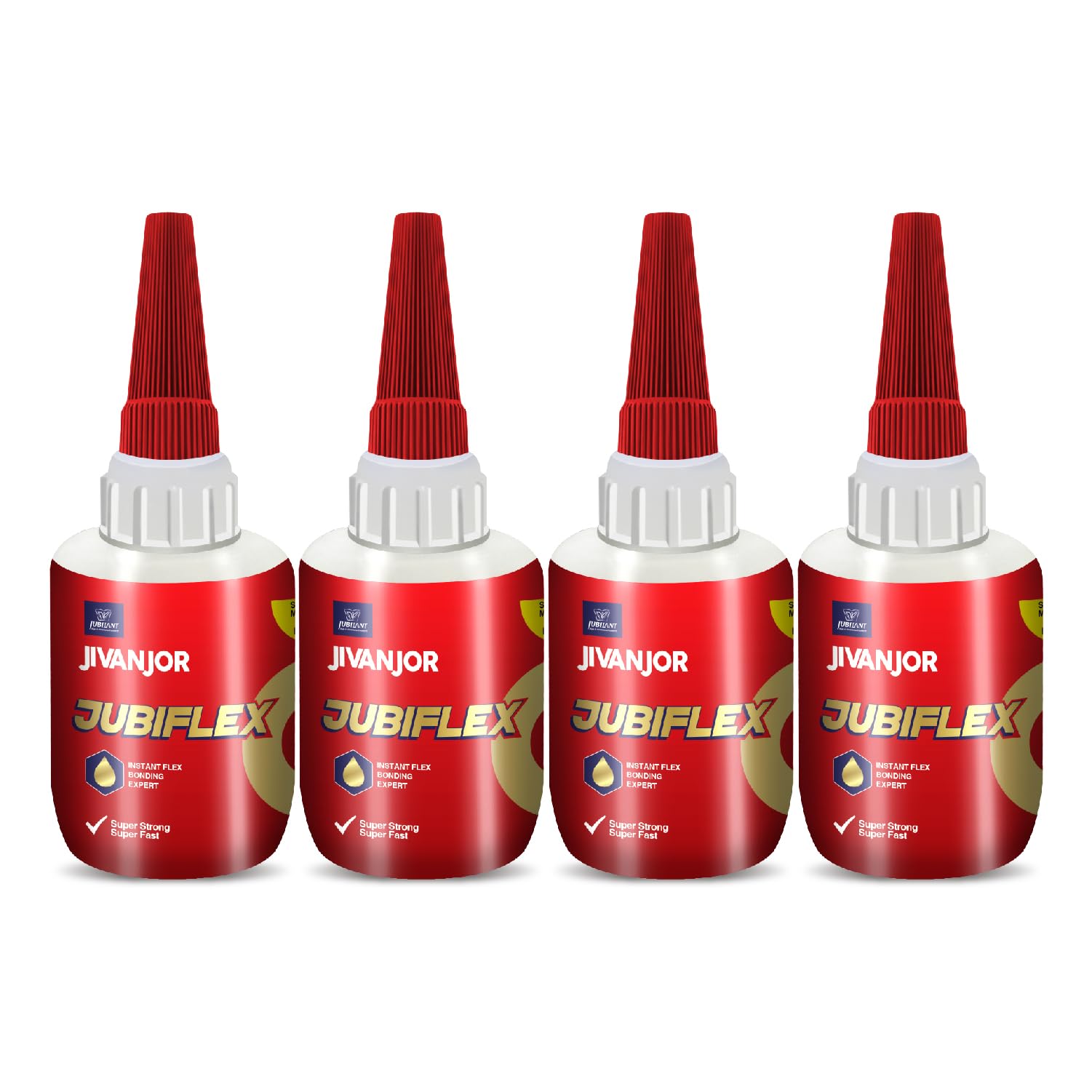 Jivanjor JubiFlex Instant Adhesive |One Drop Instant Glue for Flex, PVC and Plastic Bonding | 20 g, Pack of 4 (B0D4VMFLYD) Amazon Price History, Amazon Price Tracker