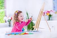Vista 3 de Pintura por números para adultos, niños, principiantes, kit de pintura al óleo con marco de madera de 12 x 16 pulgadas, perro colorido con tapa