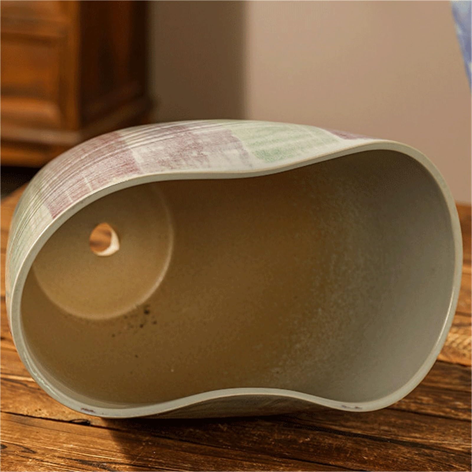 Doniczka Ceramiczne donice: dzięki swoim unikalnym wzorom doskonale łączą artystyczny talent z estetyką w stylu vintage Doniczki(Purple)