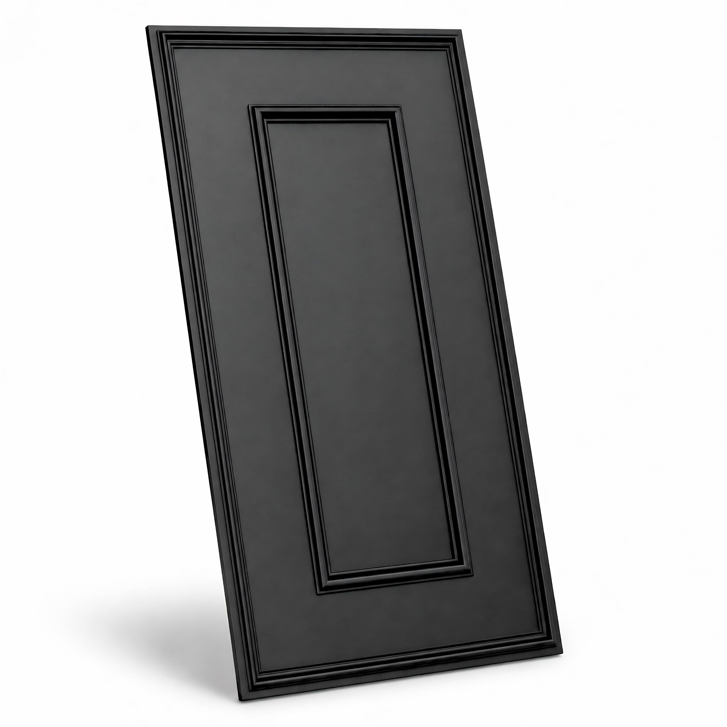 DECCART Wandpaneele Schwarz 100x50 cm 8 Stück