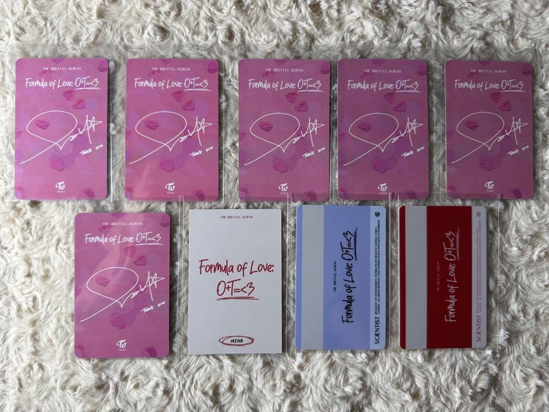 Amazon.co.jp: TWICE ミナ formula of love トレカ コンプ : おもちゃ
