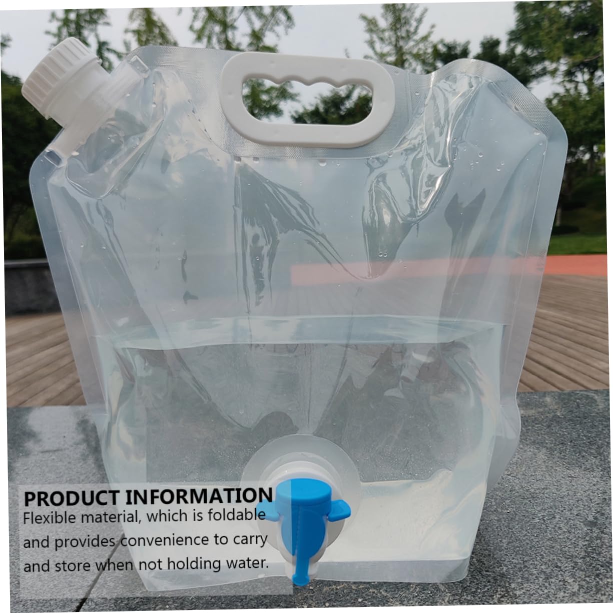 Abaodam 2pcs Large Capacity Foldable Hiking Storage Container Waterproof Bag for Outdoor Activities