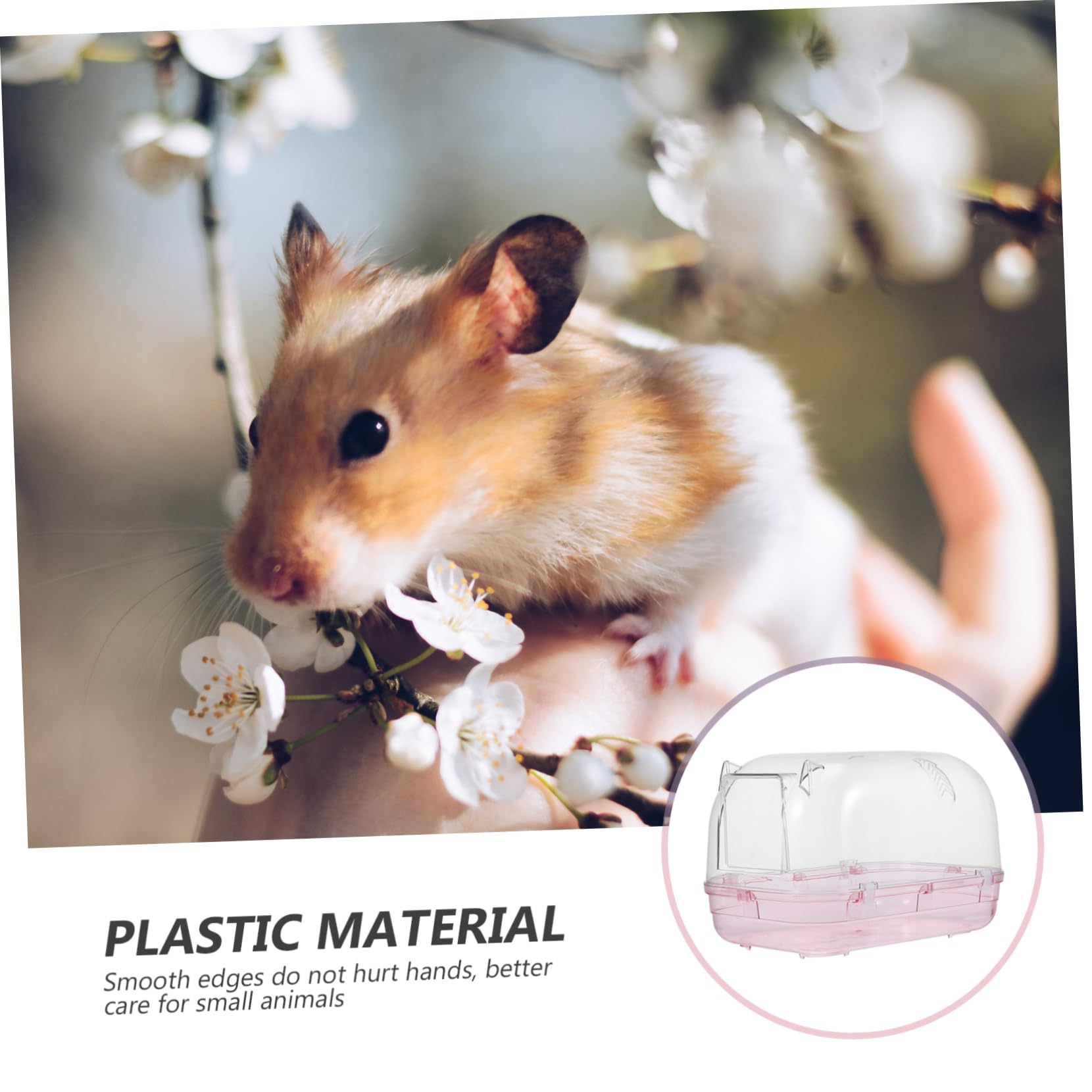 Hamster Sandbadbehälter aus Kunststoff, Große Badewanne