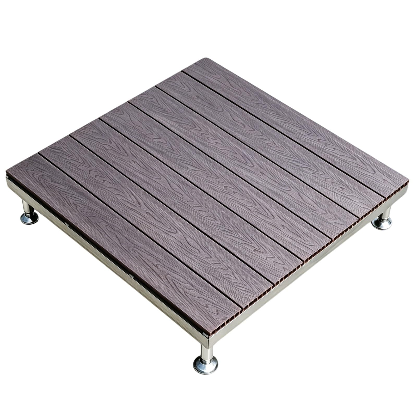 Piattaforma Da Patio Esterno Modulare Con Telaio Regolabile In Altezza