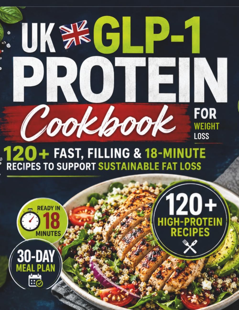 UK GLP-1 High Protein Cookbook for Weight loss: Simple Recipes for Everyday Meal Planning