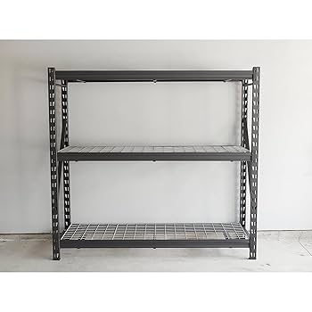 たが袖棚 Amazon｜Ironton 3段 工業用棚ラック 幅77インチ x 奥行き24