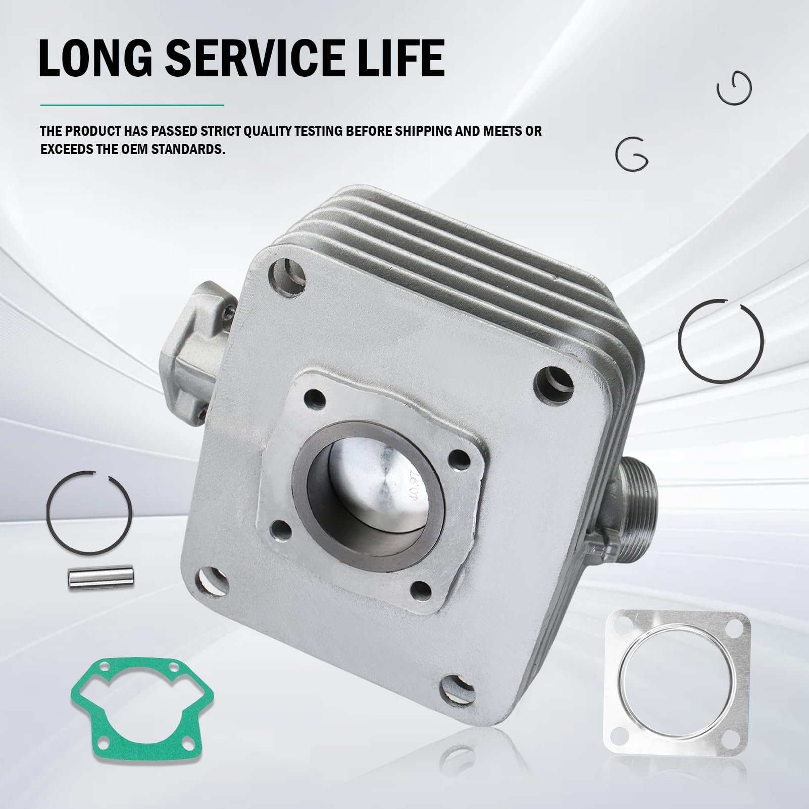 Zylinderkit Sport 60ccm 41mm Für Simson S51, S53, SR50, KR51/2 (M531, M533, M541, M542, M543), Enthalten Zylinder Kolben Dichtungen Aluminium Leistungssteigerung