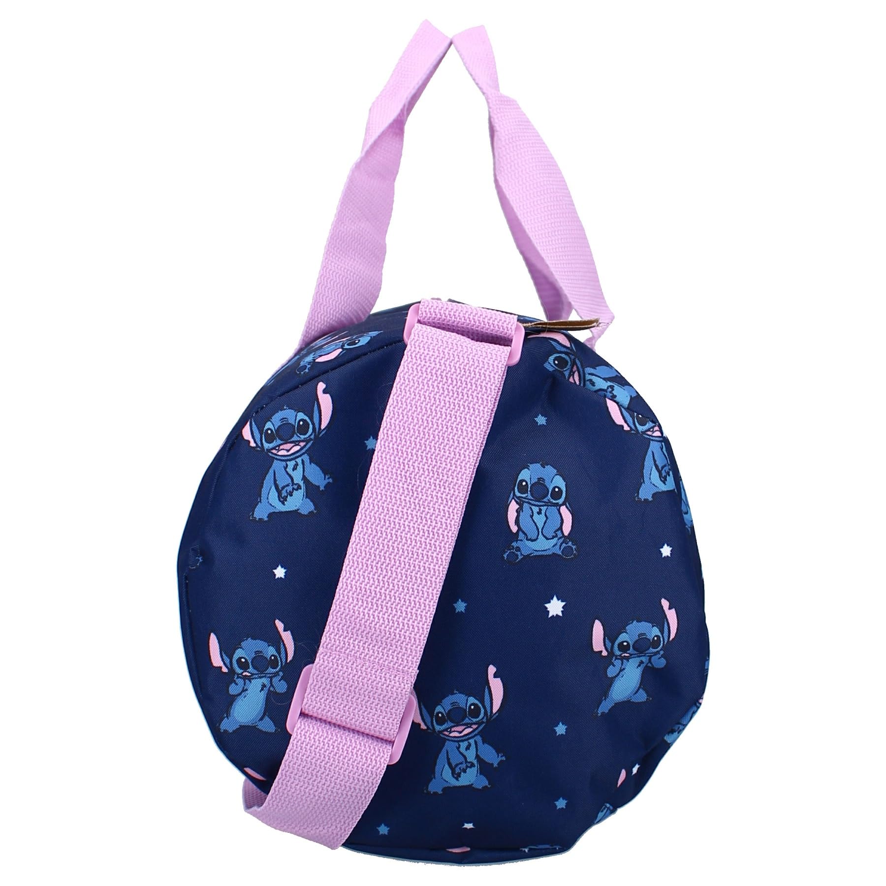 STITCH Feeling Right - Borsa da Sport Viaggio in poliestere con tracolla e manici - Travel Bag - dimensioni 45x22x22cm - Originale Disney Lilo e Stitch