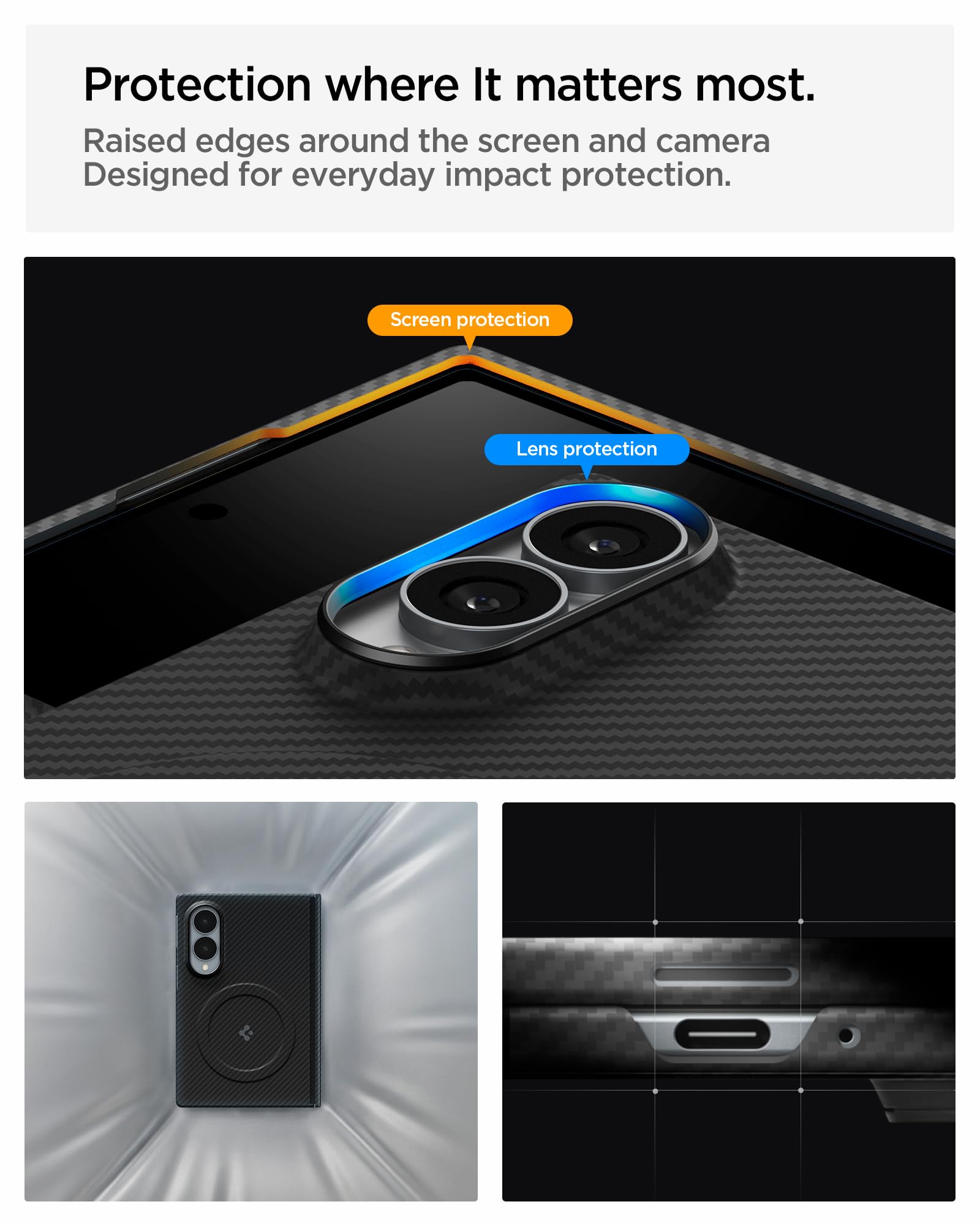 Spigen AirSkin Aramid MagFit Case for Samsung Galaxy Z Fold 8, Black — Amazon image 5