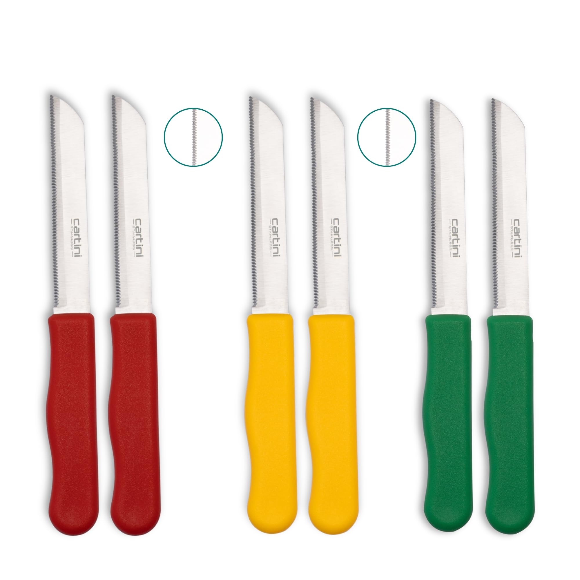 Godrej Cartini Knife I Handy Knife for Kitchen and Hospitality I for Chopping, Dicing & Cutting Fruits & Vegetables I 7" High Grade Stainless Steel, Long Lasting Life I 1 Year Warranty I Pack of 6 (B08G5QRY54) Amazon Price History, Amazon Price Tracker