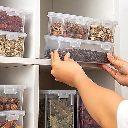 Miniatura 5 de Operitacx Pequeña caja de plástico para pan, caja de pan para pan de 28.7 fl oz, contenedor de almacenamiento para tostadas, ahorro de productos,