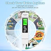 Vista 7 de Kits de Prueba de Agua para Agua Potable - Medidor TDS 4 en 1 TDS EC y Medidor de Temperatura (°C,°F), Preciso y Confiable, Digital para Grifo