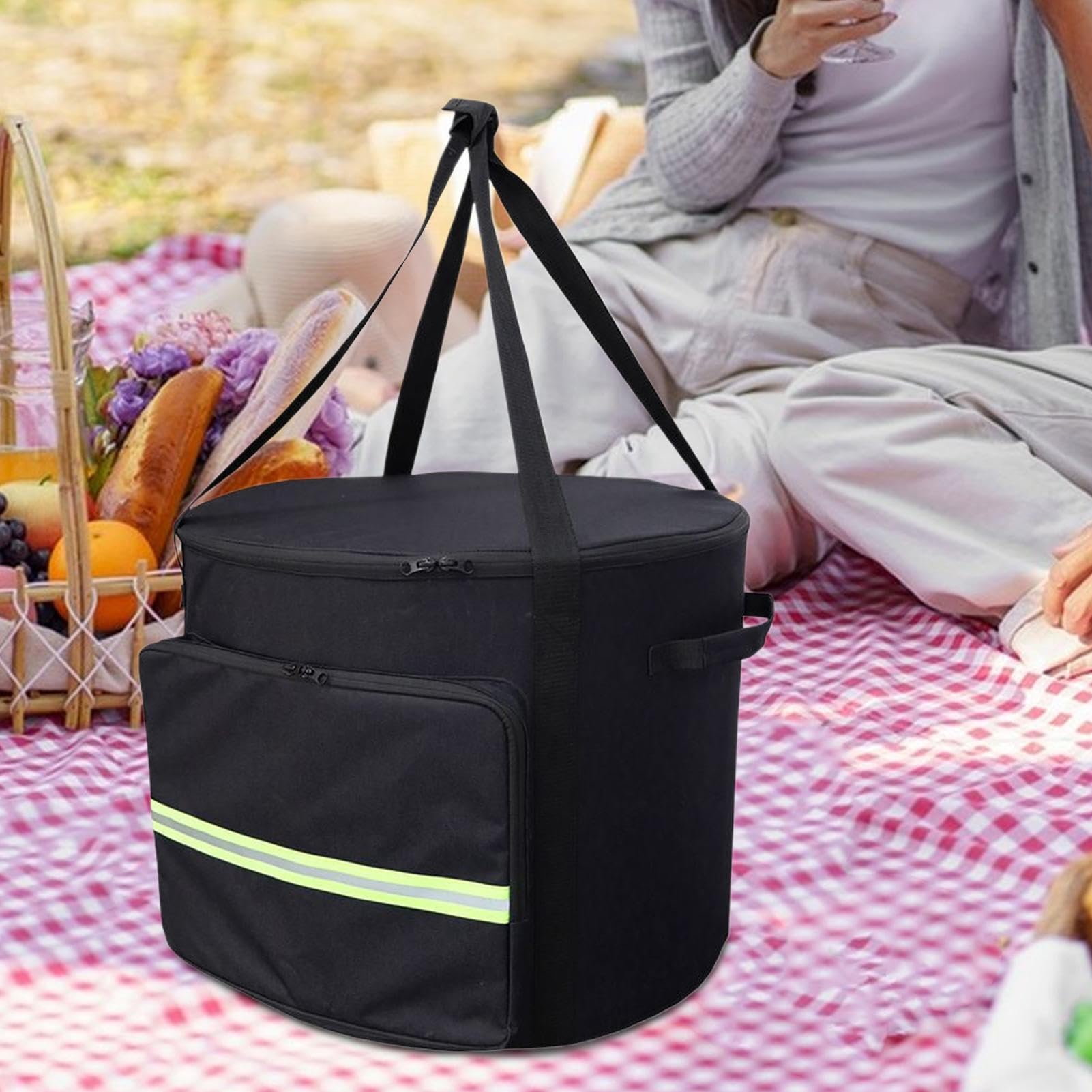 Cubierta para horno de pizza impermeable a prueba de polvo portátil | Funda de transporte impermeable para barbacoa al aire libre fiesta jardín camping camping picnic
