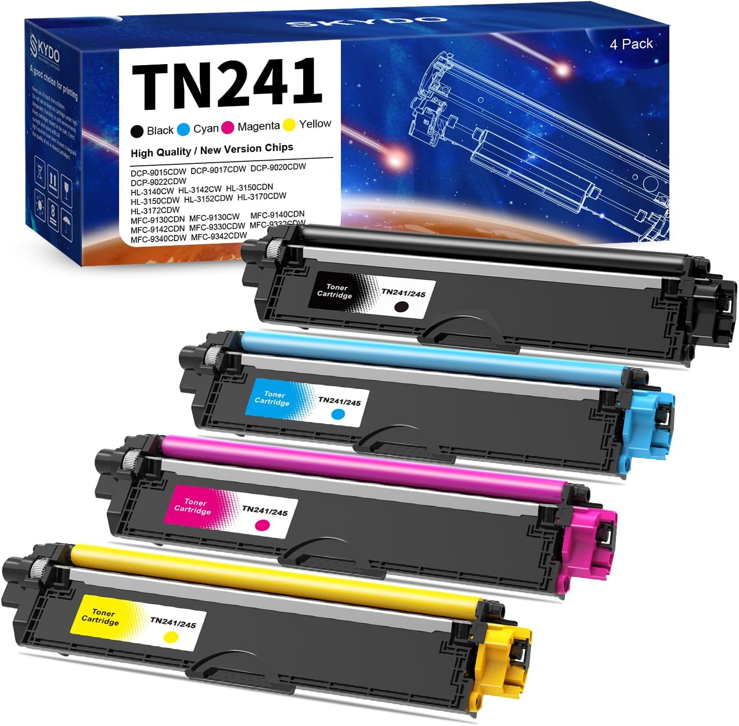 NOGIVY TN241/245 Toner Kompatibel für Brother TN241 TN245 TN-241 Toner