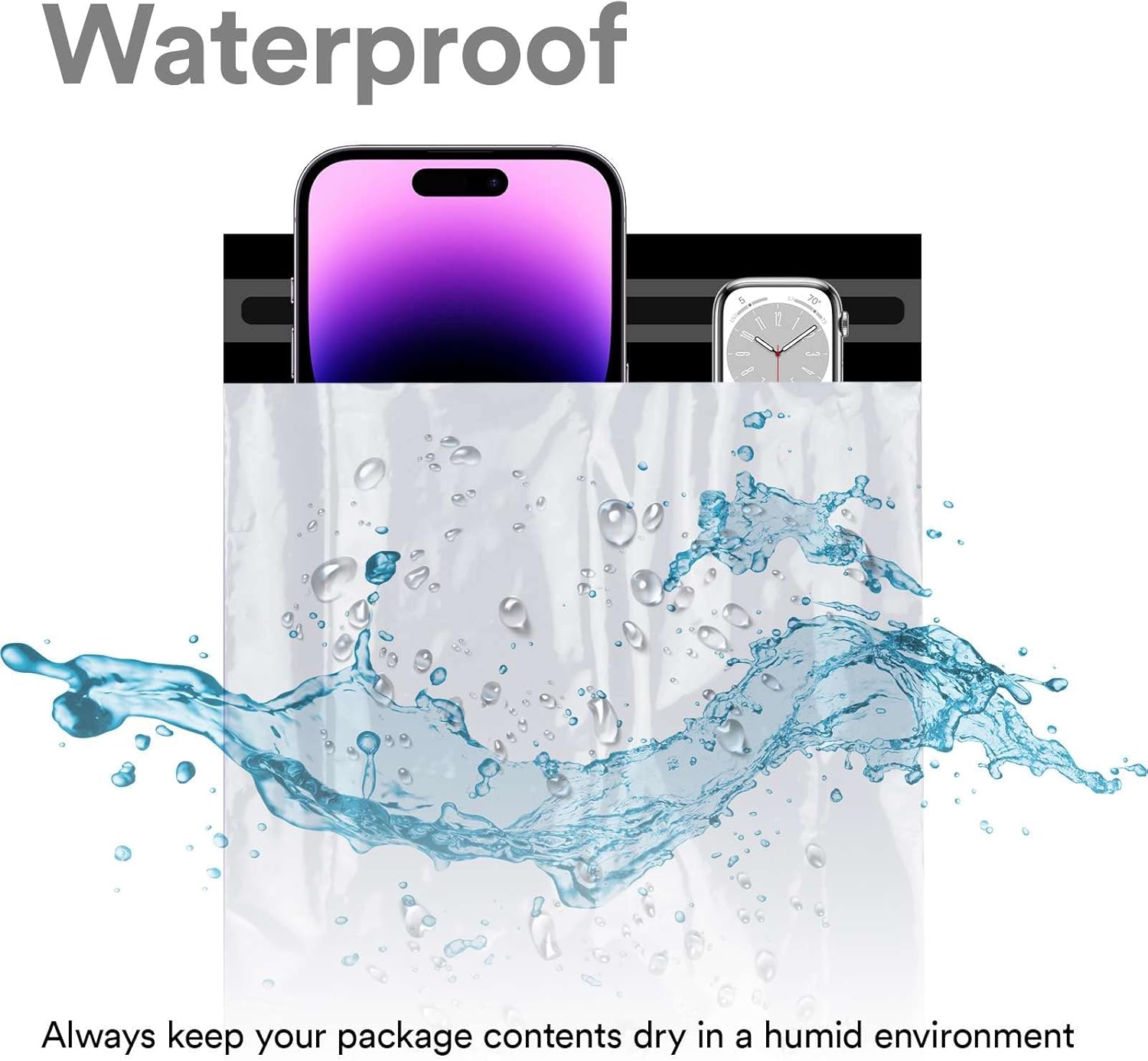 11"x15" (28cm x 38cm) 200pcs White Poly Bag Mailers Plastic Packaging Mailing Shipping Bag Waterproof and Tear-Proof Strong Self Adhesive Multipurpose Envelope Small Medium Large