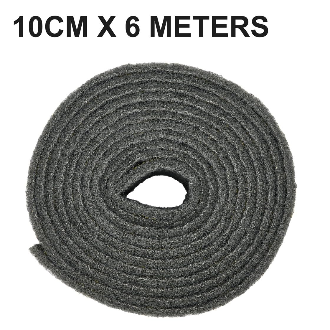 Spugna abrasiva 6M Resistente alle Alte Temperature per superfici della Cucina e Pavimenti in Piastrelle (10 cm x 6 Metri)