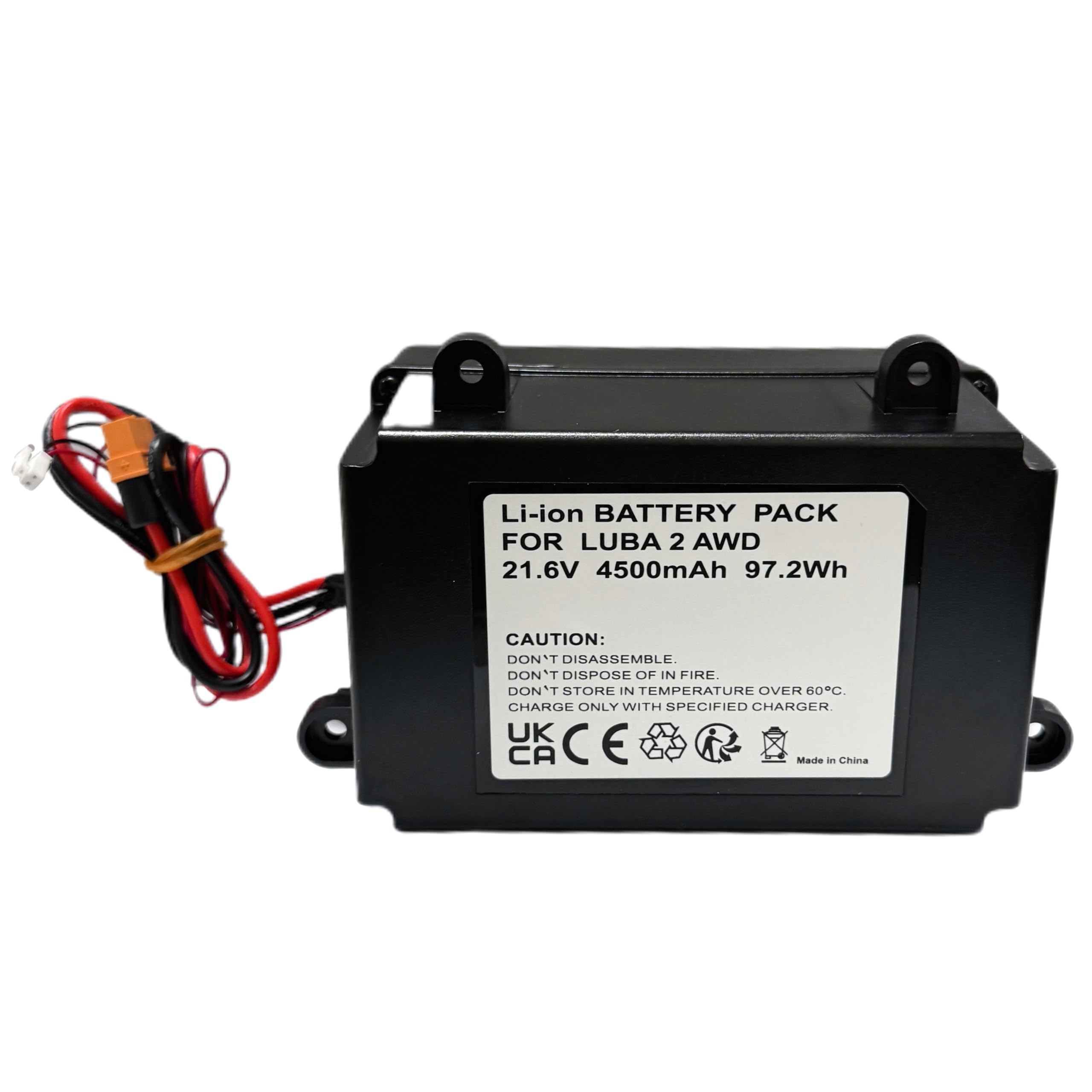 Batería de 21,6 V 4,5 Ah para Robot cortacésped Mammotion LUBA1, LUBA 2 AWD 1000, LUBA 2 AWD 3000, etc., Repuesto para HM02, WDBT000002000, D.015.SZ0148, etc