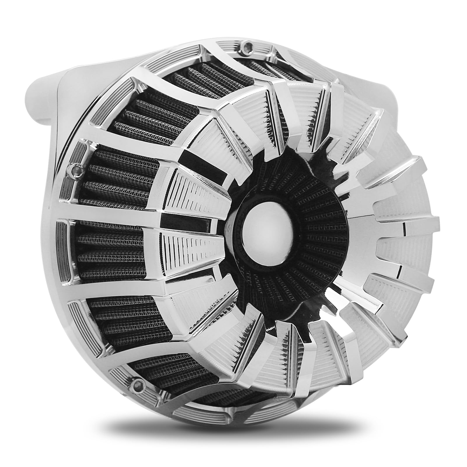 For harley air cleaner filter Touring street glide road king electra tri trike Dyna Sportster XL 883 1200 Softail air intake (Speed 15 style - Chrome, C-For Touring 08-16, Softail 16-17)