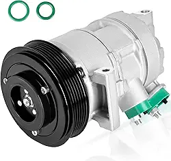 HYR Compressor de ar condicionado automotivo AC Compressor com embreagem adequado para Dodge Caliber 2009-2012 e Jeep Compass/Patriot 2009-2017, 1.8L 2.0L 2.4L - Substituição # 55111610AB, 55111610AC