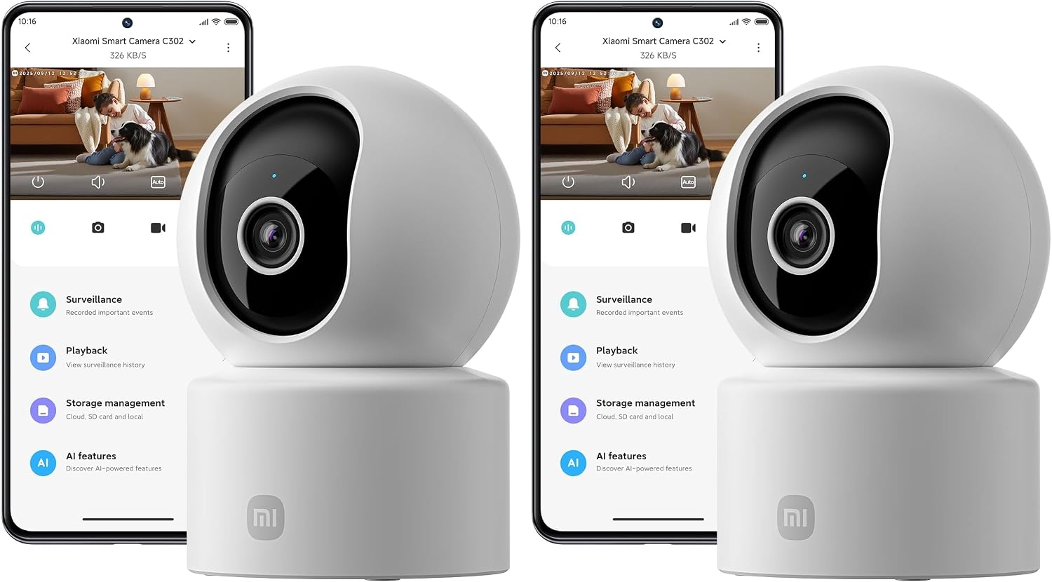Xiaomi Smart Camera C302 (pack de 2)