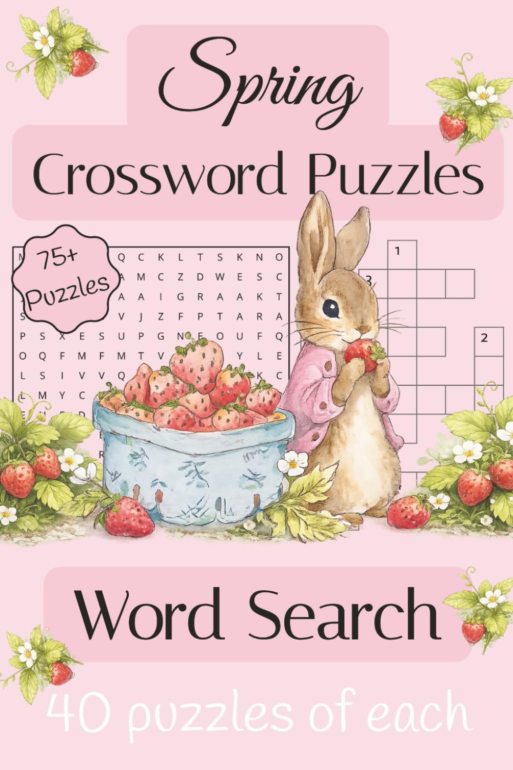 Spring Themed Word Search & Crossword Puzzle Book: | 6x9