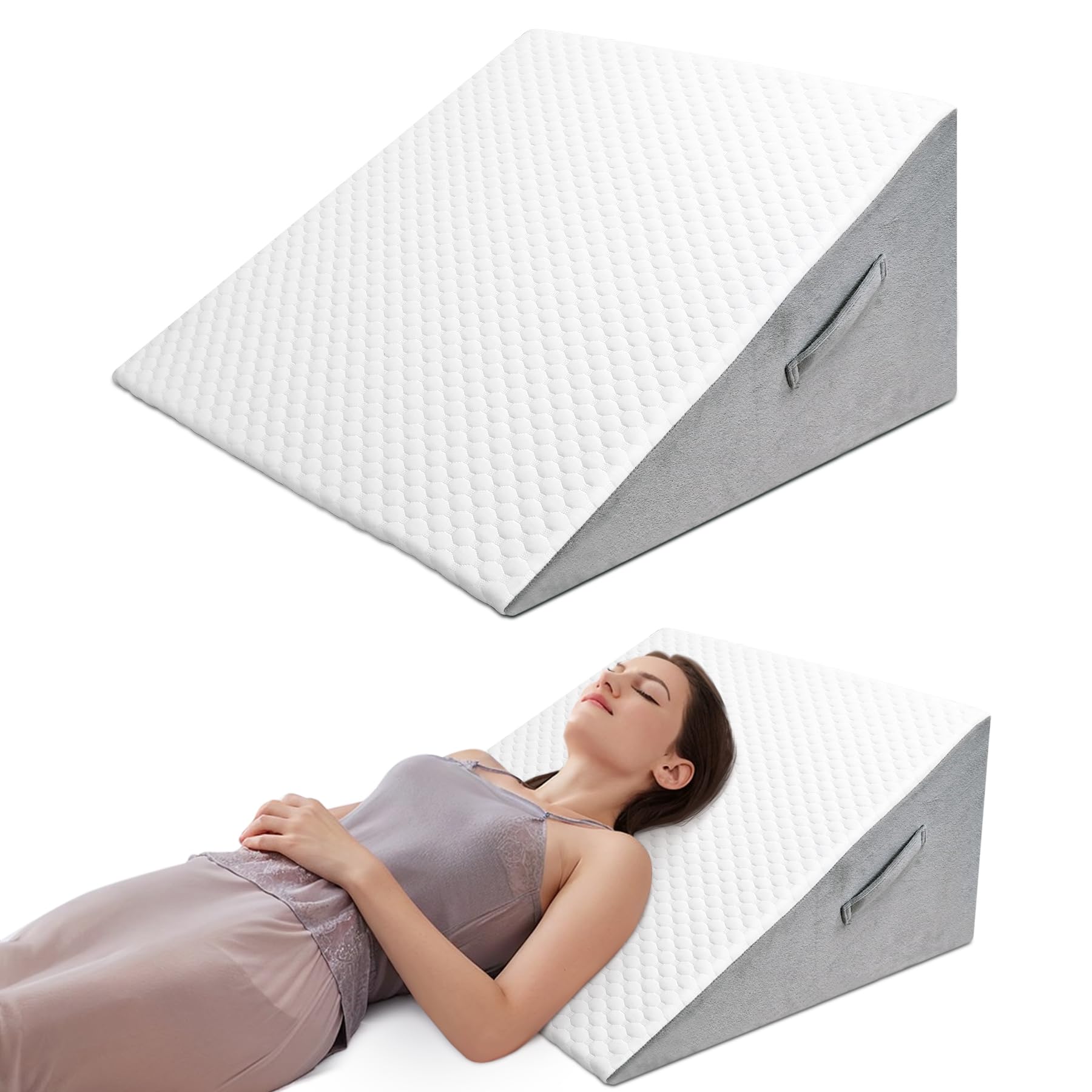 COOLBEBEWedge Pillow Memory Foam op|Reduce Neck & Back Pain, Acid Reflux
