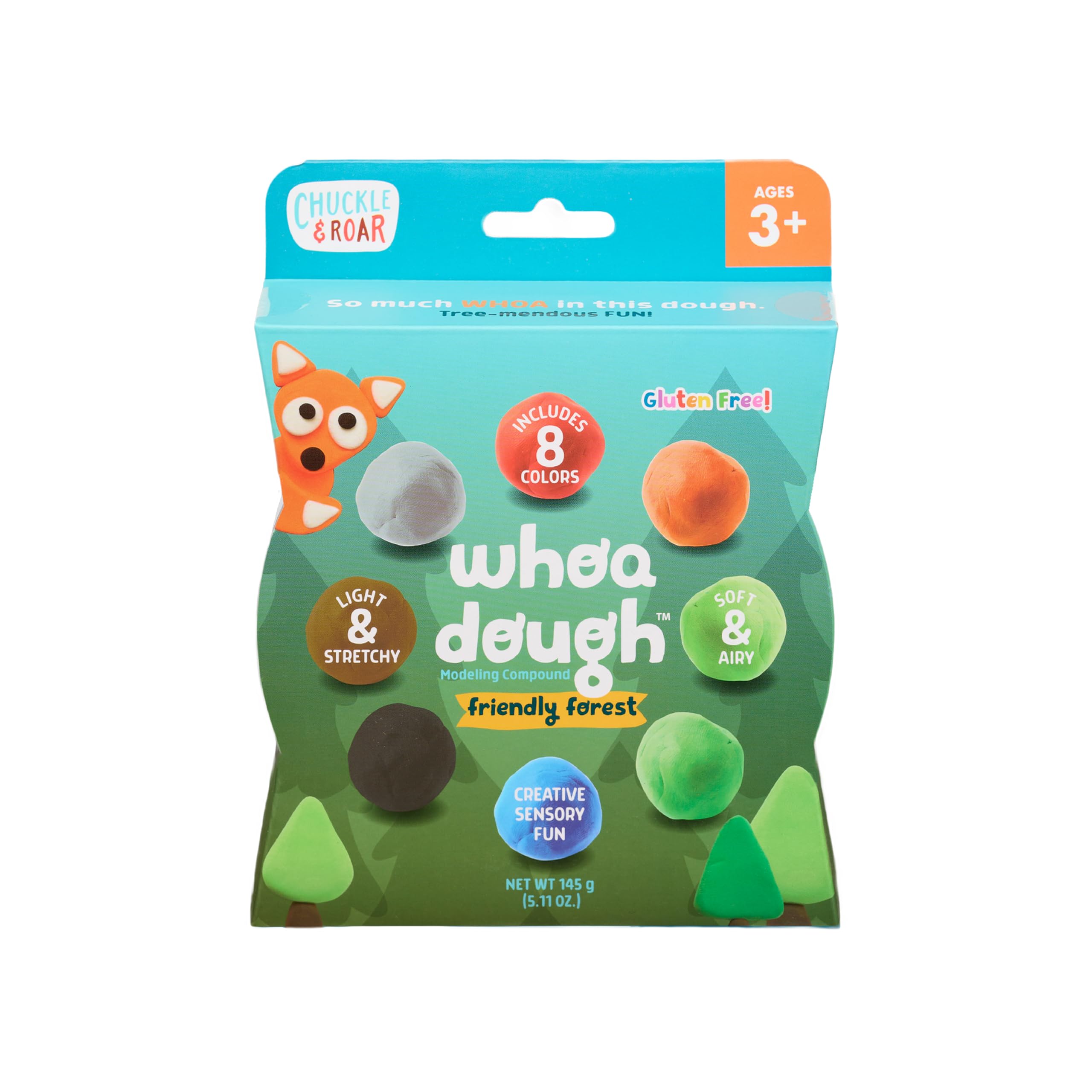Whoa Dough Air Dry Clay Friendly Forest 8 Pack by Chuckle and Roar