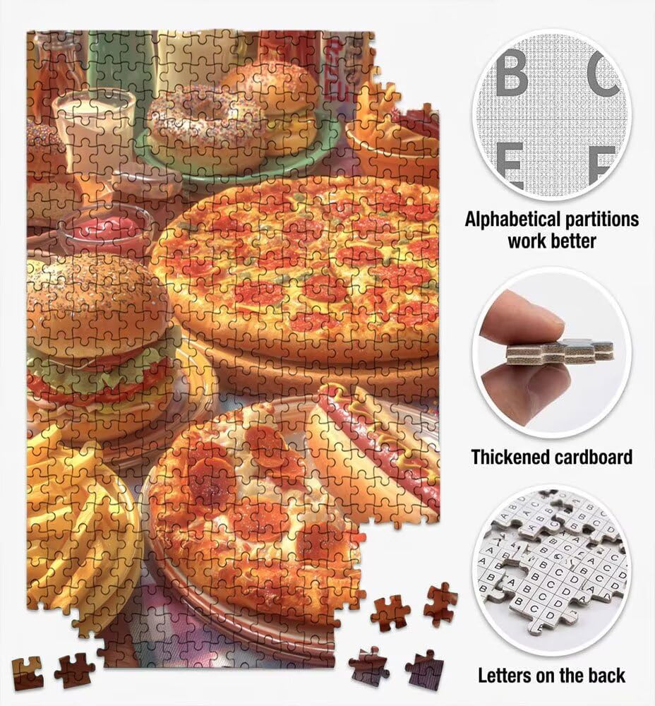 Puzzle 4000 Pezzi, Jigsaw Puzzle per Adulti, Alimenti Gonfiati BLQSBGA6-385 | Puzzle Classici, Impossibile Difficile Sfidanti Puzzles, Puzzle Decorativo per La Famiglia, Come Regalo e Decorazione Pareti