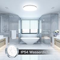 tekstap LED Mennyezeti Lámpa 24W, 4000K Természetes Fehér, IP54 Vízálló, 2400 Lumen, 30cm Kerek, Fürdőszobába, Konyhába, Nappaliba, Hálószob 3