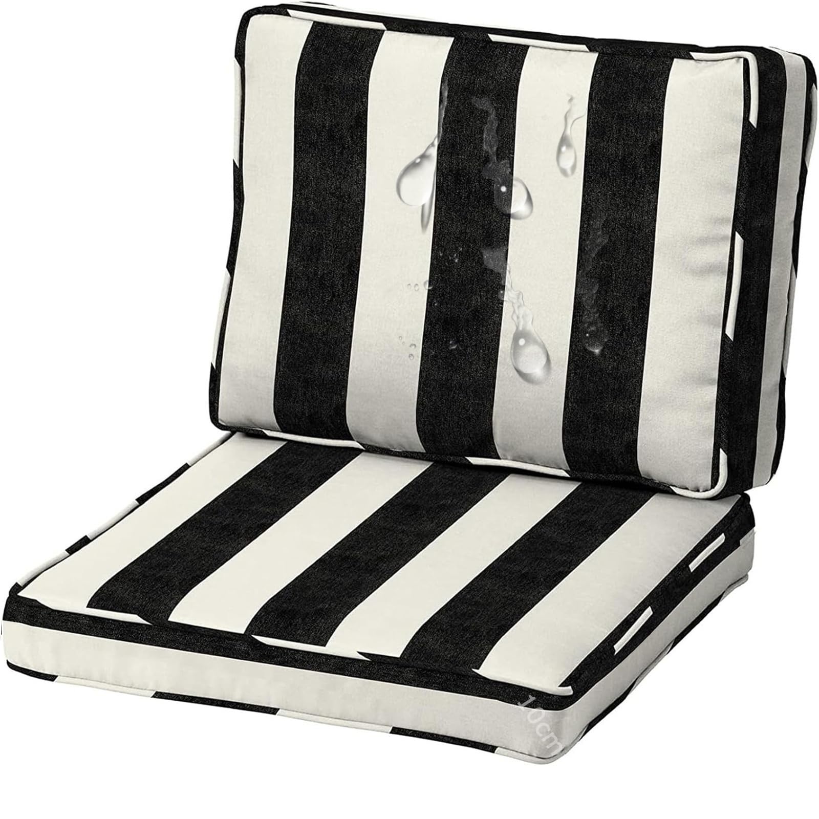 Coussin assise extérieur et intérieur 45x45 cm imperméable pour chaise et fauteuil de jardin