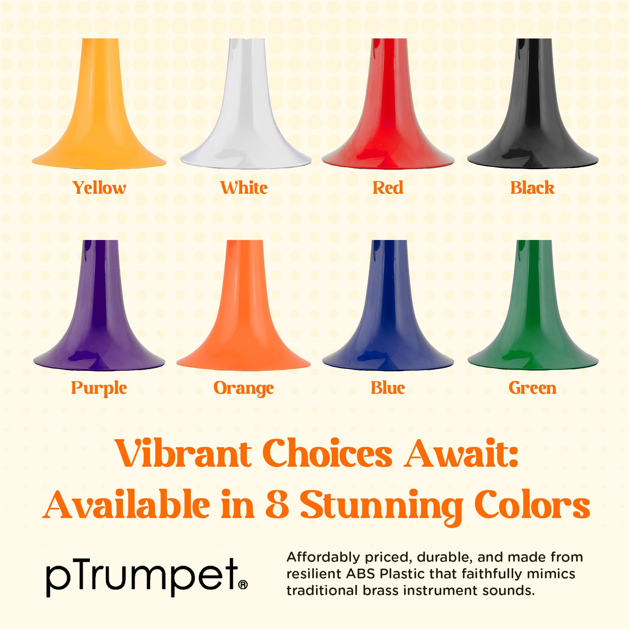 Amazon.com: pTrumpet Bb Plastic Trumpet - Durable pInstruments