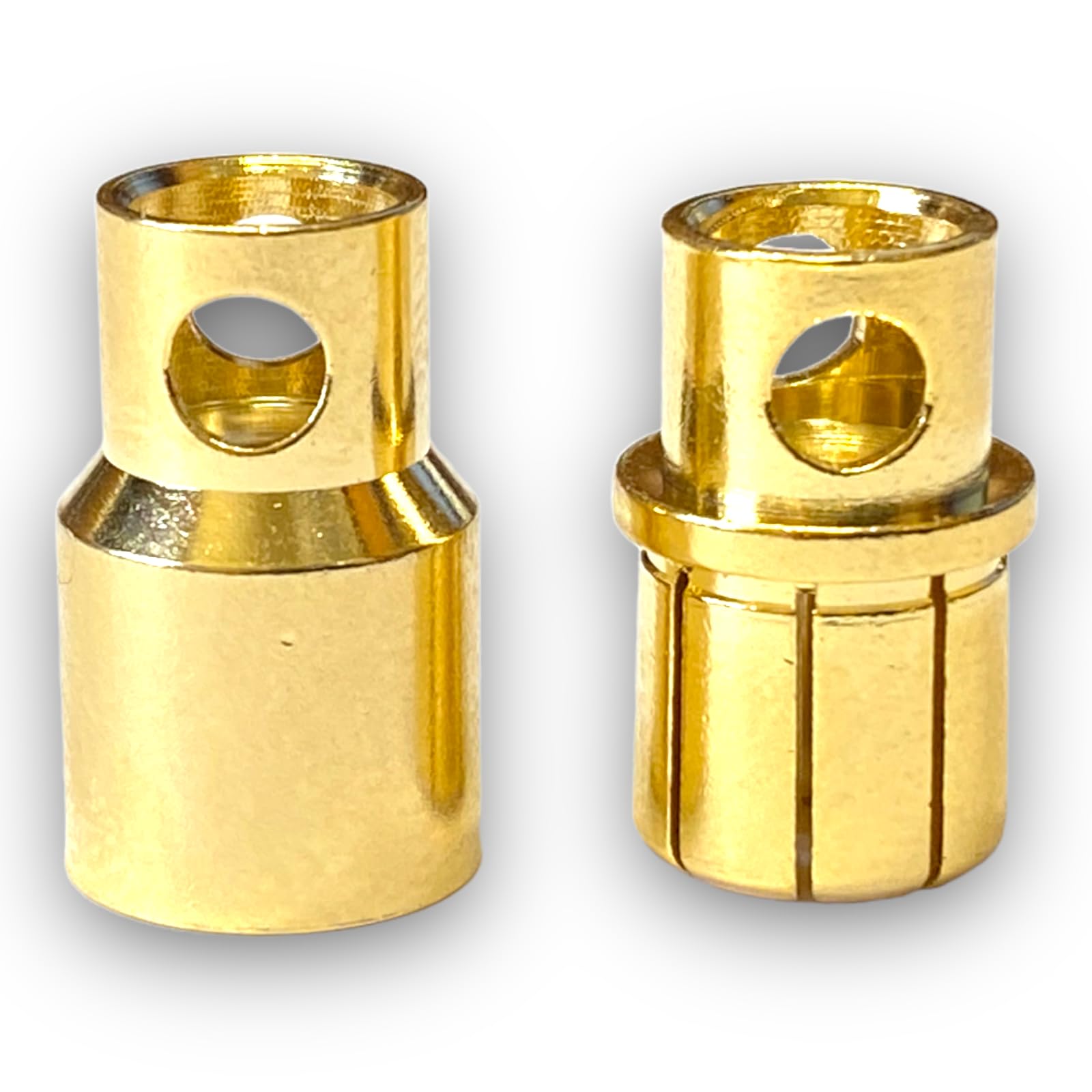 5 Pairs (10 Pieces) 8.0 mm 8.0 Gold Contact Plug Gold Plug Socket Male Female High Current Lipo Battery ESC Motor Cable RC Soldering DIY (8.0 mm)