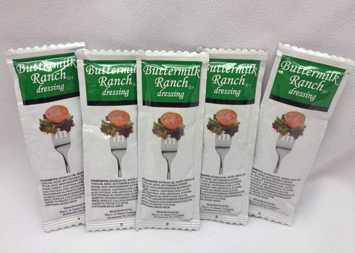 Ranch Dressing by C.F. Sauer Foods – 0.42 Ounce (Pack of 200), Pack of 200