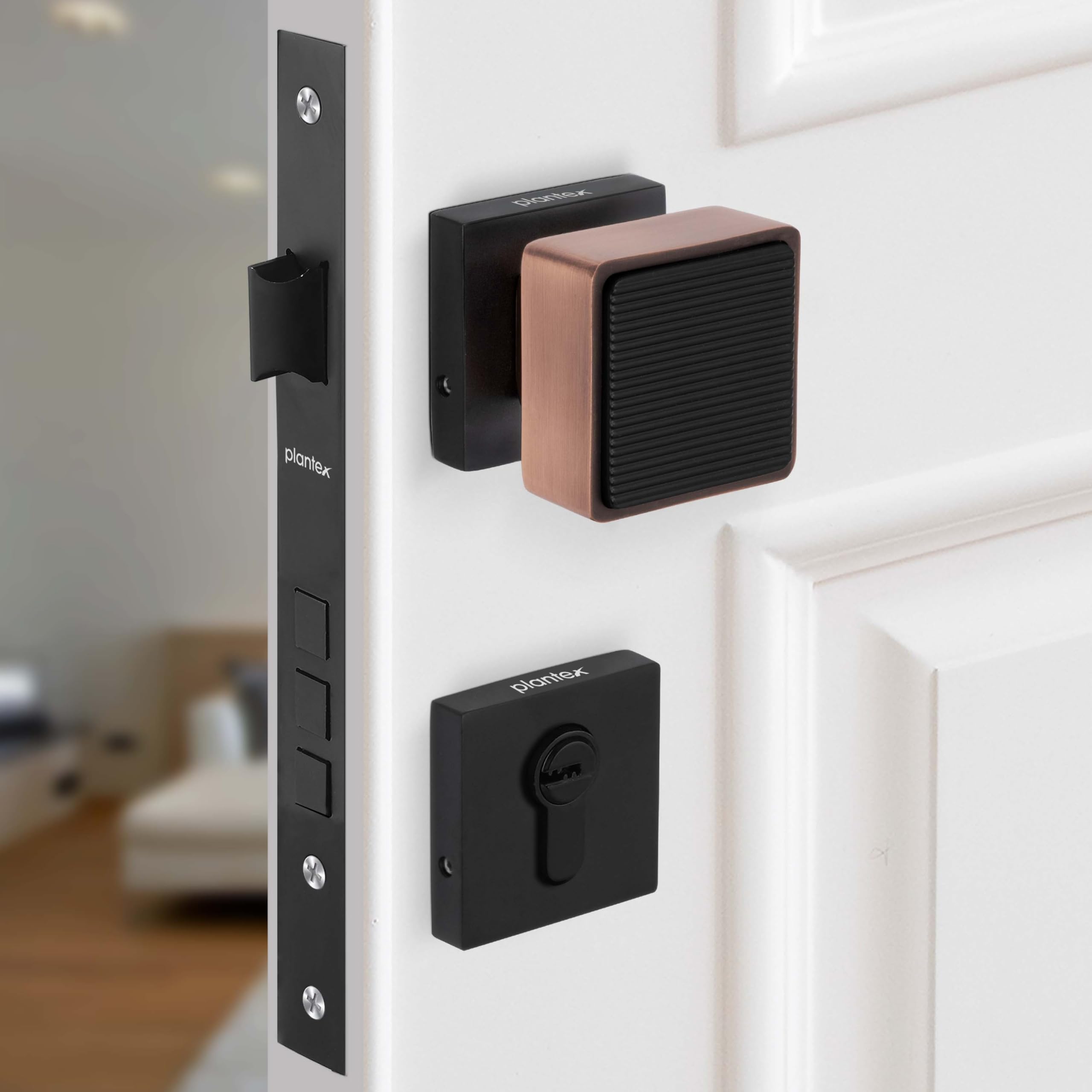 Plantex Mortise Knob - Secure & Stylish Door Lock -1