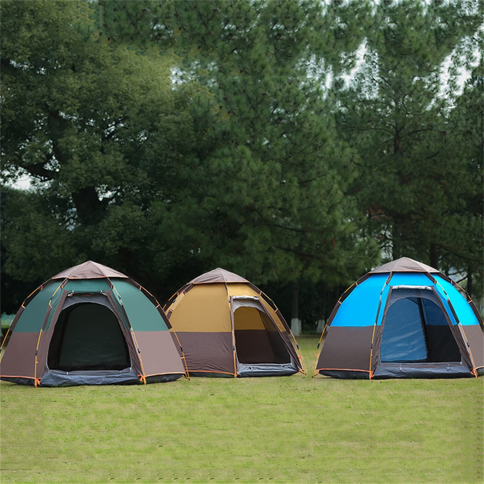 Amazon.co.jp: アウトドアテント 5-8人のキャンプテントファミリー