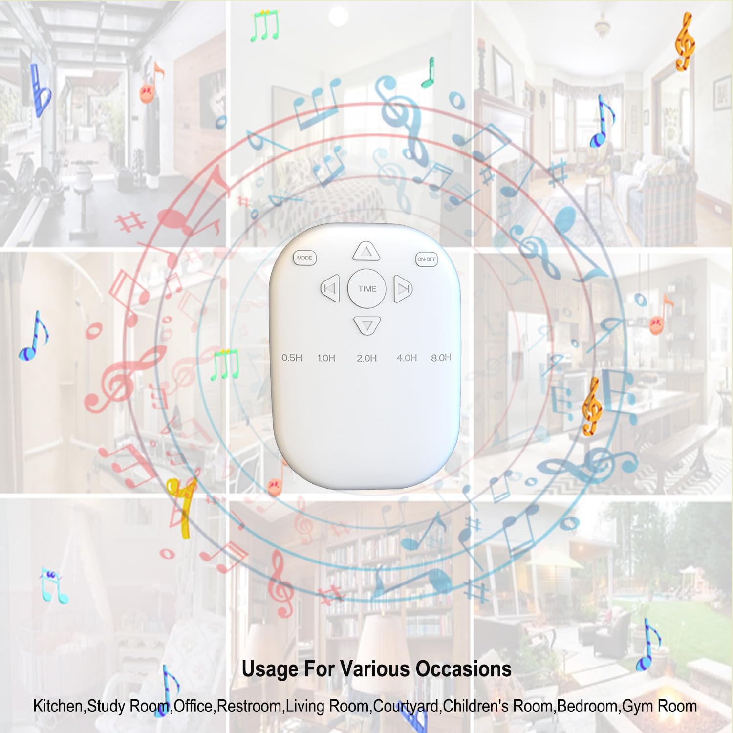 Máquina de sonido de ruido blanco, máquina de sonido inalámbrica con 36 sonidos relajantes, incluyendo sonidos naturales y ruido blanco, altavoz pequeño para el hogar, oficina, hotel, inodoro, viajes.