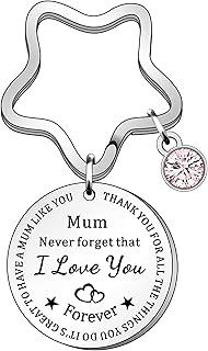 Mum Keyring From Daughter Son Never Forget That I Love You Mom Mummy Mothers Birthday Christmas Gifts Women Keychain Engraved Thanks For All The Things You Do