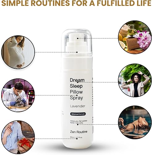 Miniatura 2 de Dream Sleep Pillow Spray calmante y relajante niebla de almohada de lavanda - Infundido con aceites esenciales naturales de aromaterapia - Sueño
