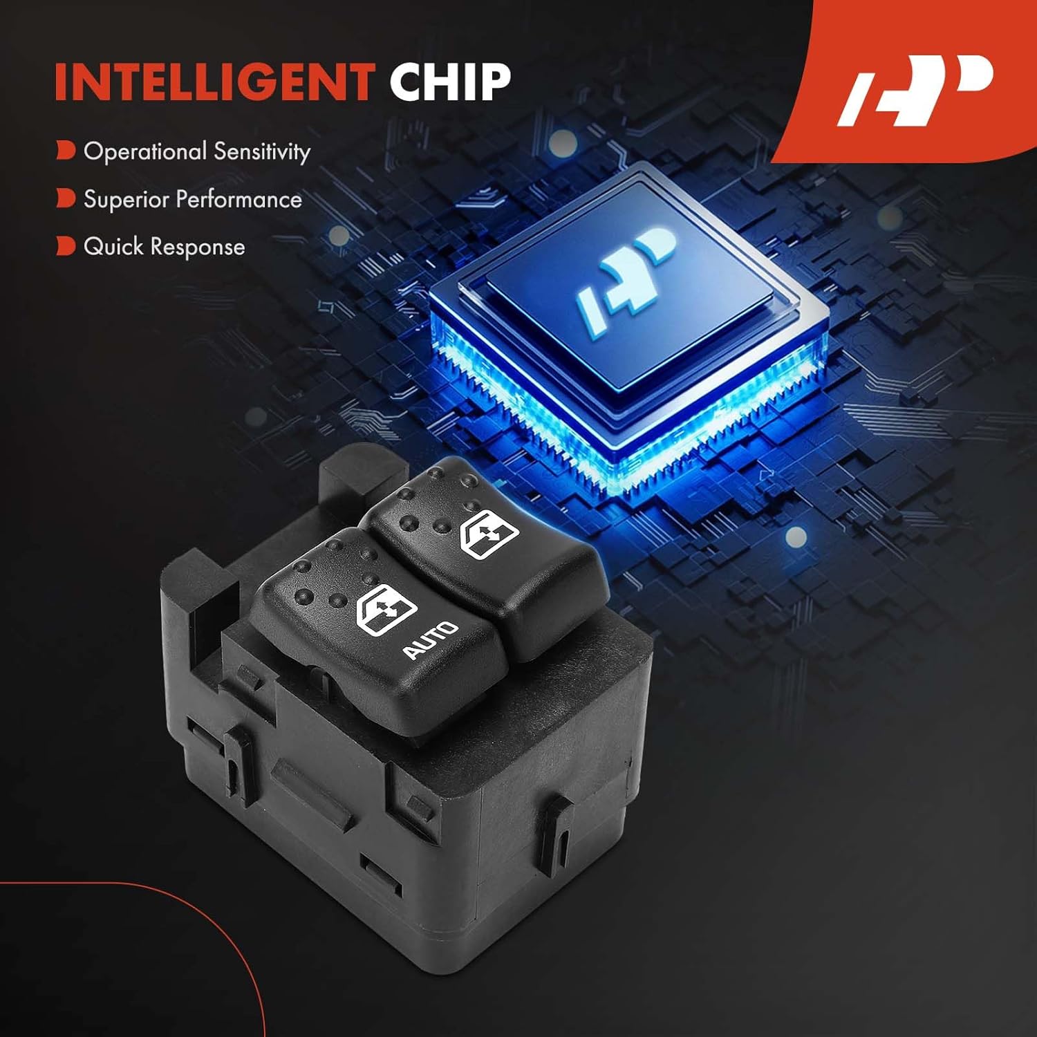 A-Premium Front Driver Side Master Power Window Switch Compatible with Saturn Ion 2003 2004 2005 2006 2007, Fit Coupe Only, Replace# 15226616