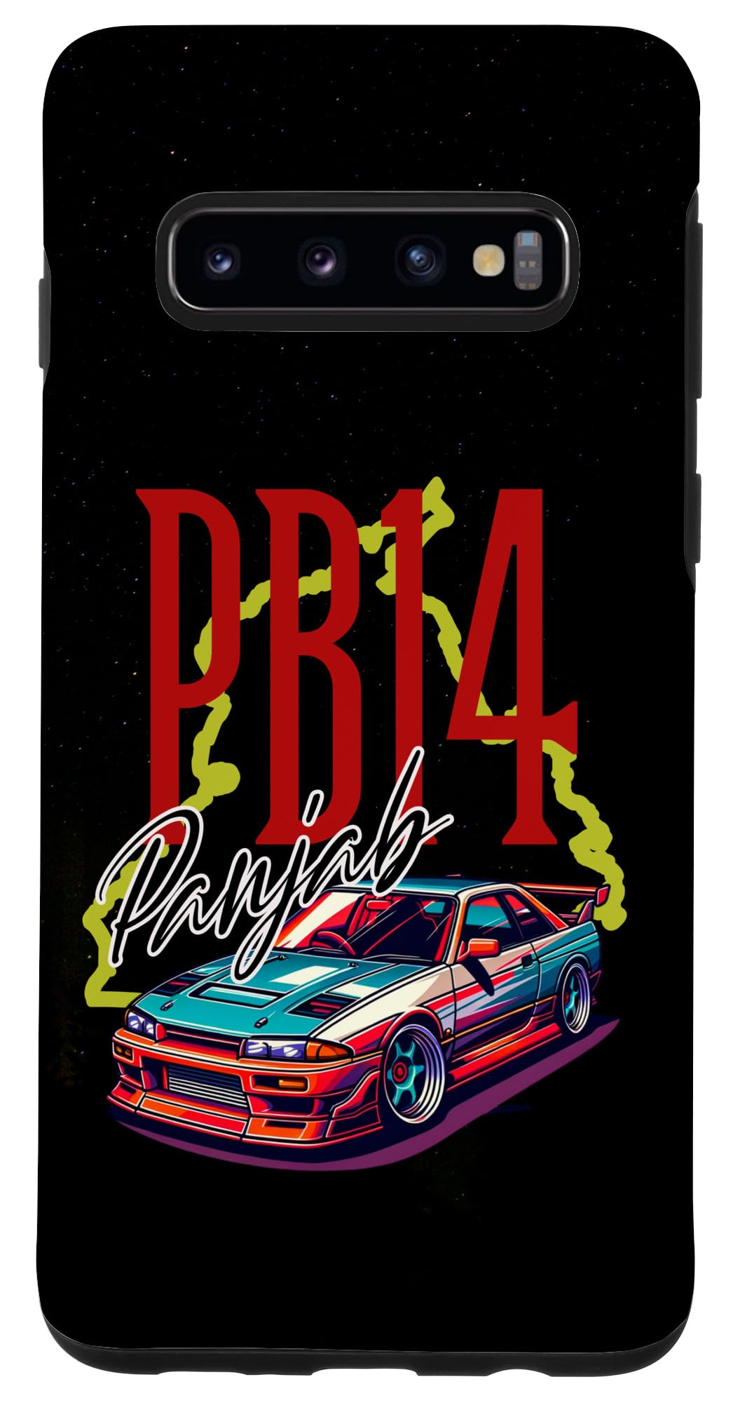 Galaxy S10 PB14 Ajnala Punjab theme Showing Punjab map Case