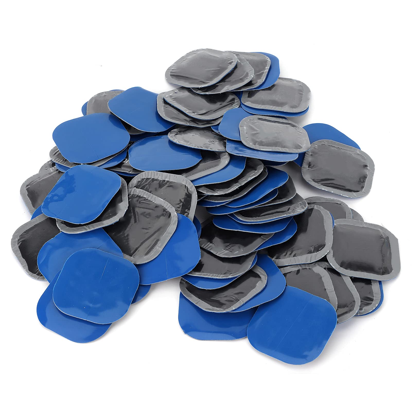 80Pcs Pneumatico Patch Puntura Riparazione Gomma Stick Tool 45x45mm Universale Riparazione Pneumatici Patch per Auto Moto Pneumatici Puntura Riparazione Patch