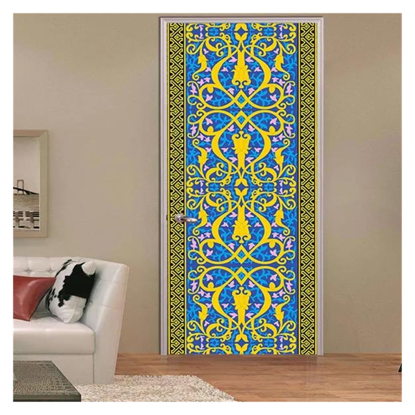 Affiche de décoration fleurs grand format 85x215cm pour salon et chambre