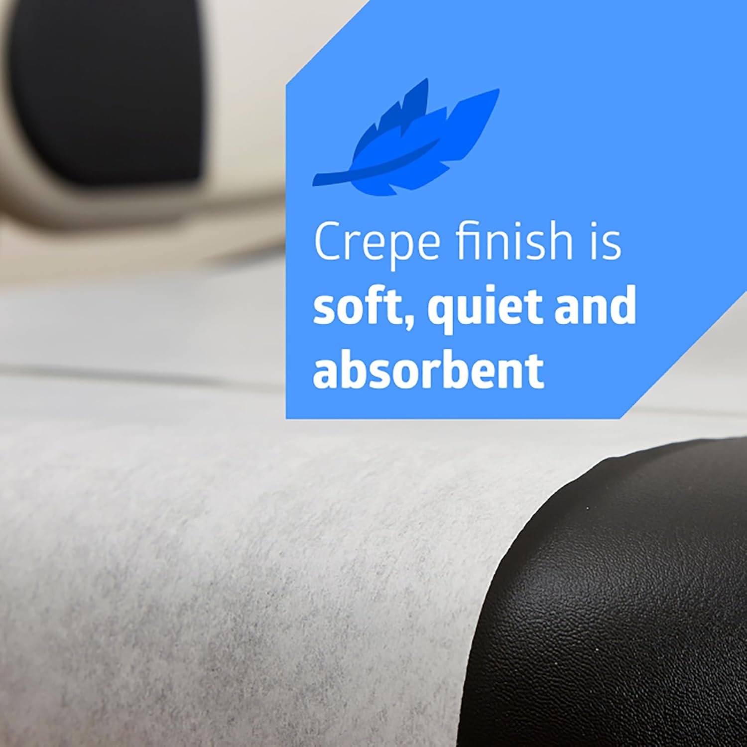 Medline Deluxe Medical Exam Table Paper, Crepe Finish, 21" x 125', Case of 12 Rolls